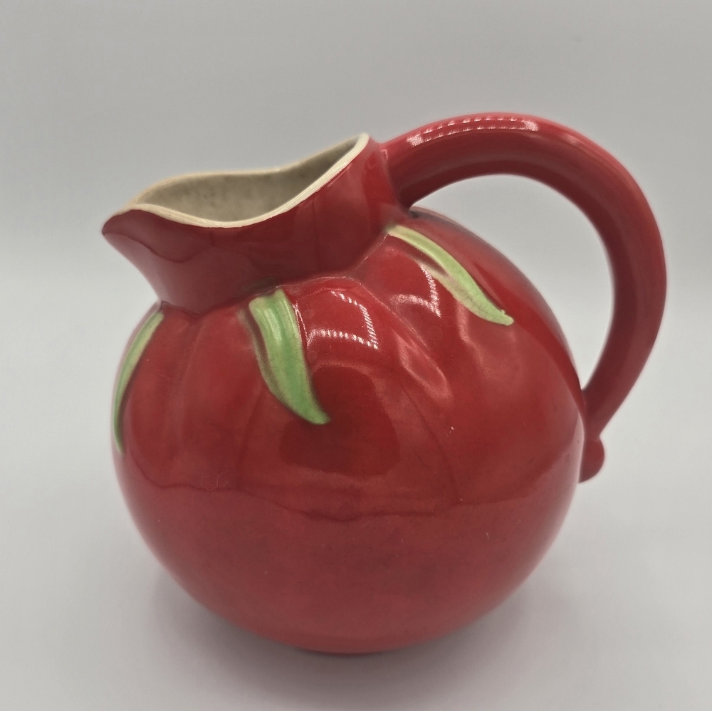 Vintage 1940s Red Tomato Pitcher By The Pantry Parade Collectible